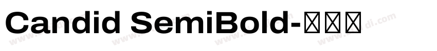 Candid SemiBold字体转换